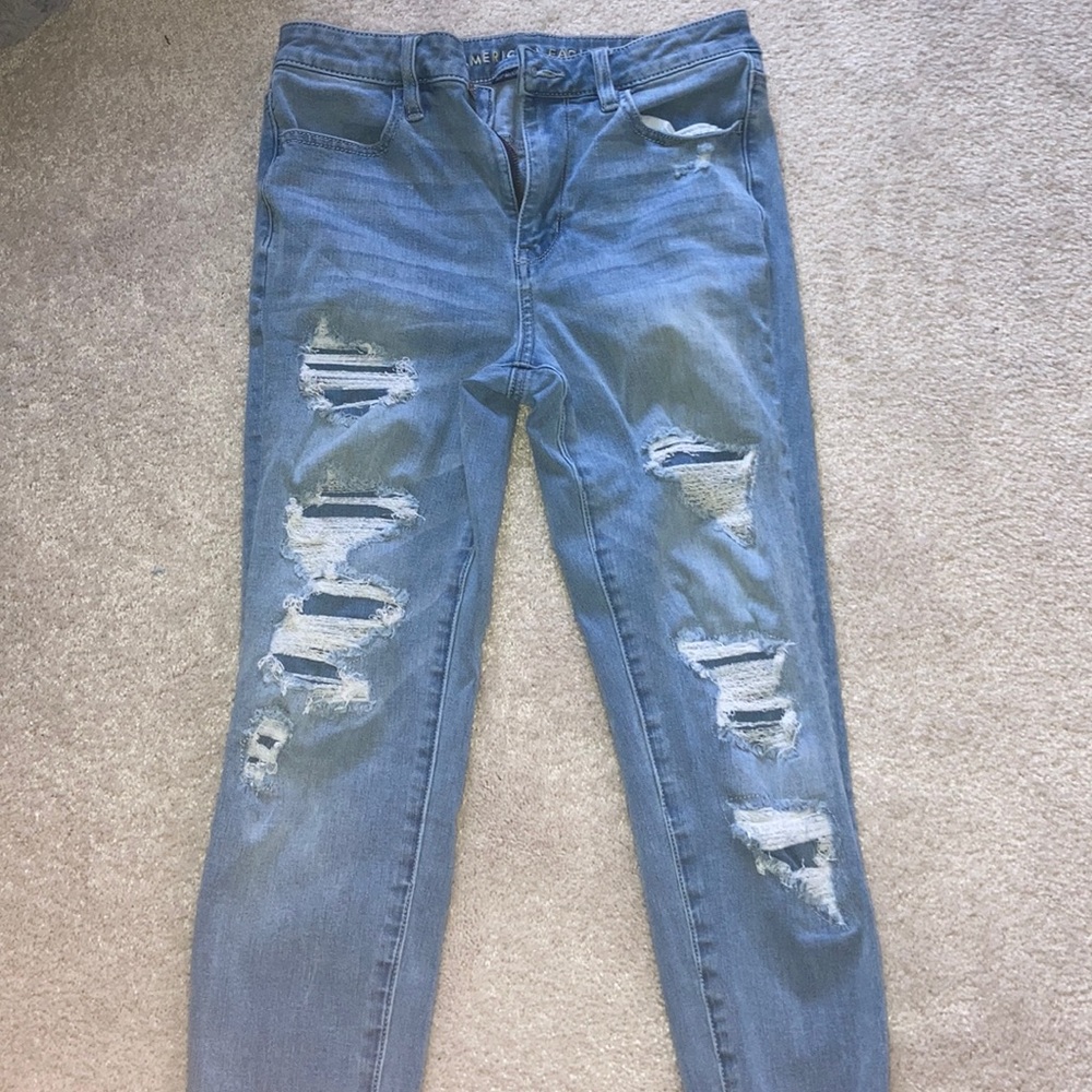 American Eagle 360 Next Level Stretch Ripped Jean